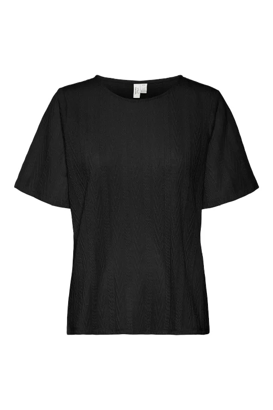 Shop and Save Vero Moda - Vmocasia S/S O-Neck T-Shirt Btq - 4632682 Black