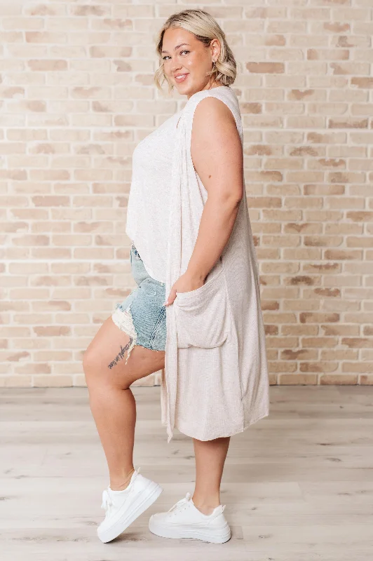 Weekend Deals That Impress Breezy Boho Sleeveless Cardigan