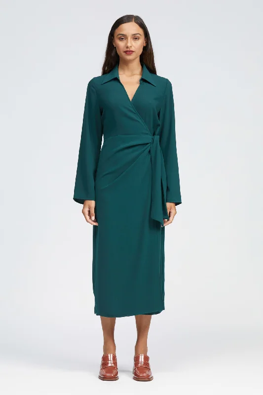 New Markdowns Aisling Dress Dark Green