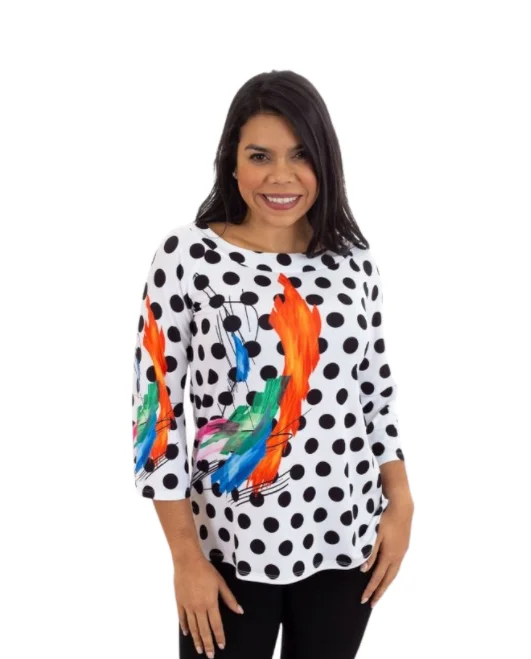 Deal Zone FASHQUE - DIGITAL PRINT ASYMMETRICAL TUNIC - T1003