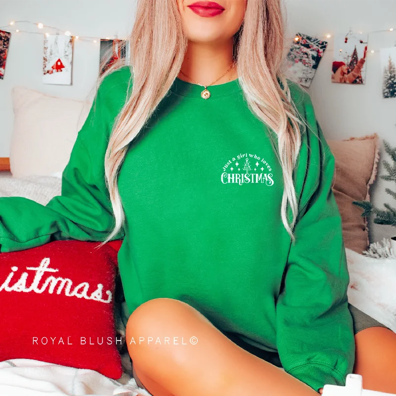 Stock Clearance Just A Girl Who Loves Christmas Sweatshirt