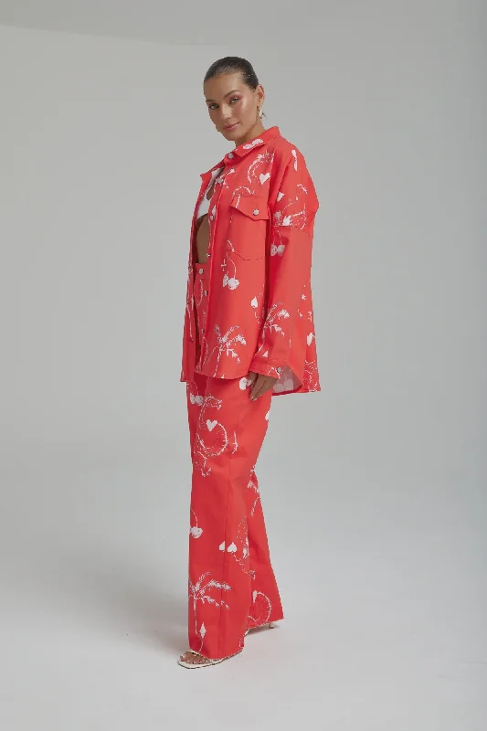 Exclusive Preview Denim Jacket - Red Dragon of Hearts