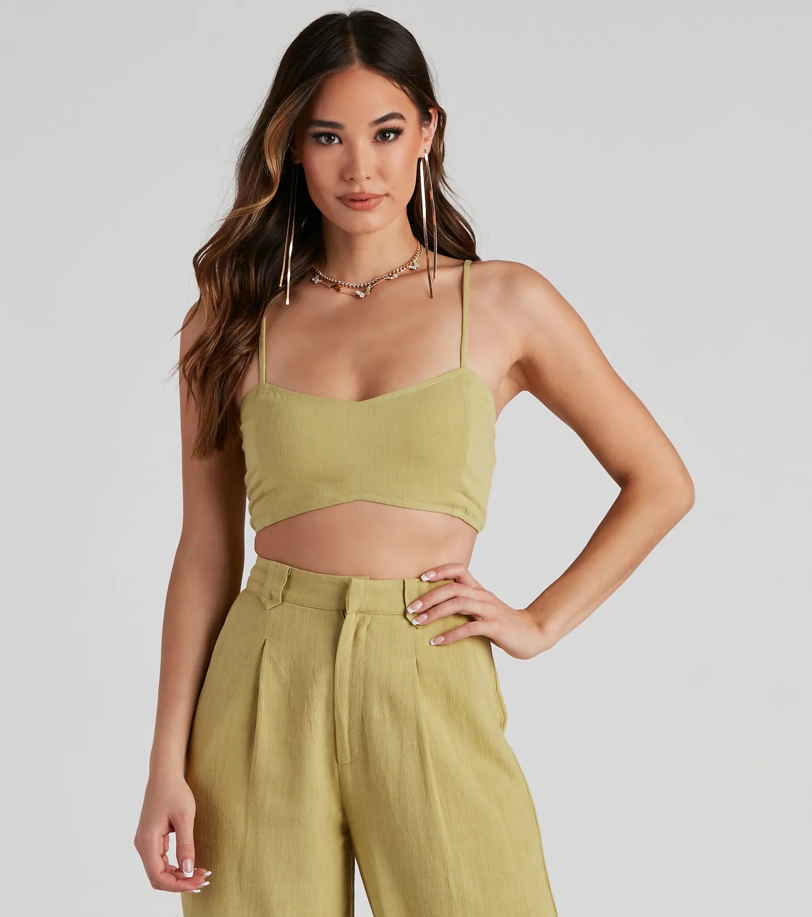 Epic Deals On The Move Linen Crop Top