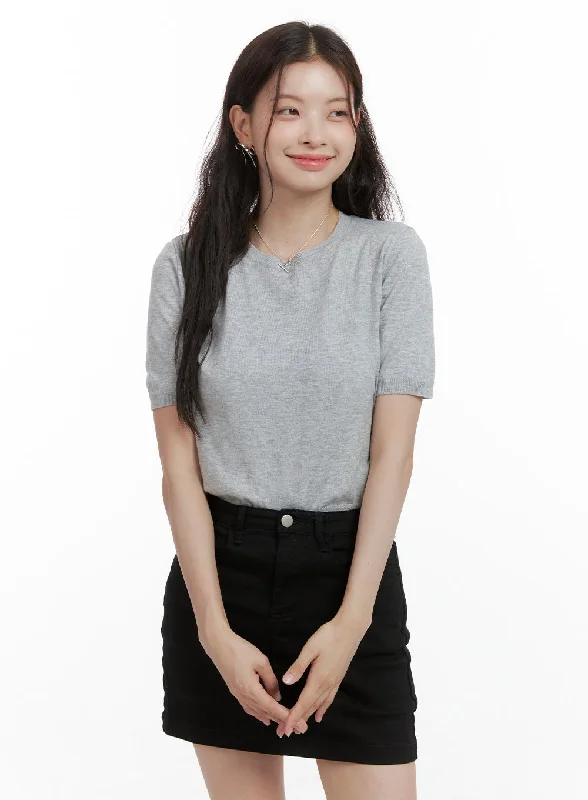 Weekend Offers That Excite Round Neck Loose Fit Shirt OL417