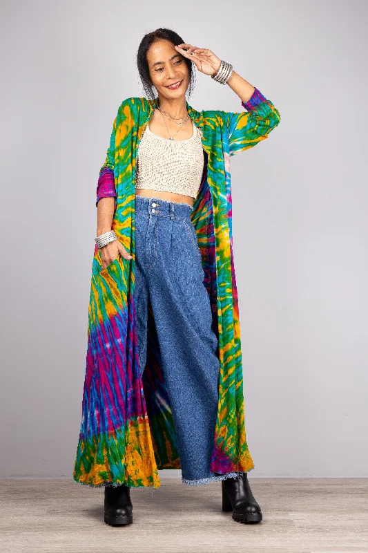 Extra Savings Green Tie Dye Robe