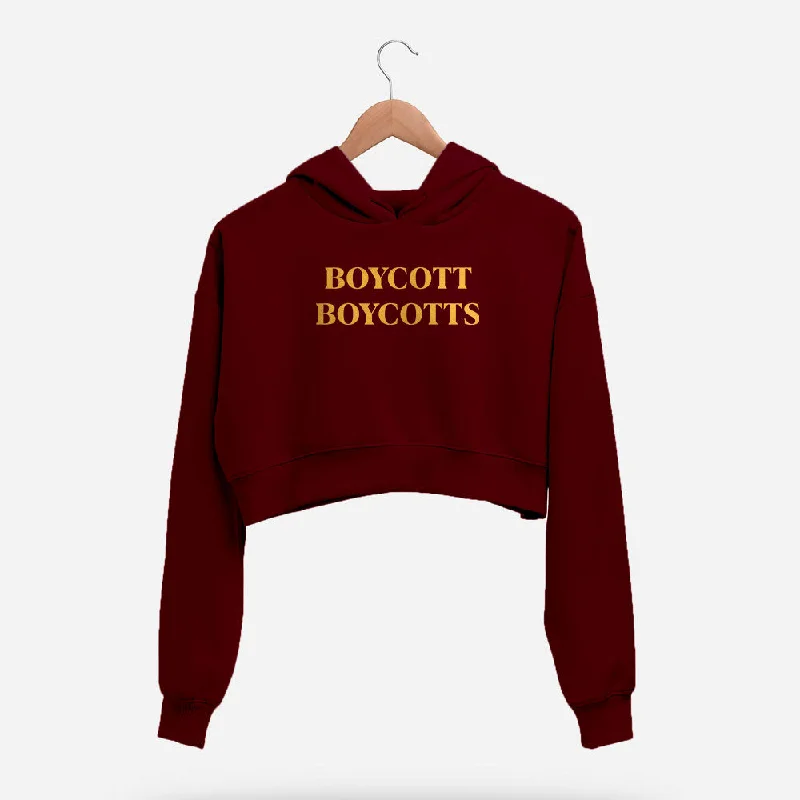 Price Buster Boycott Boycotts Crop Hoodie
