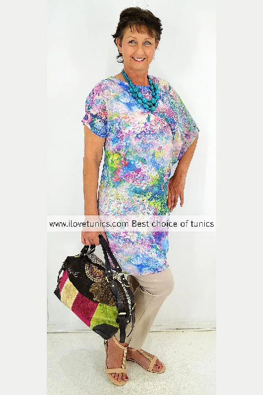 Weekend Specials Just for You Spotted Garden Tunic