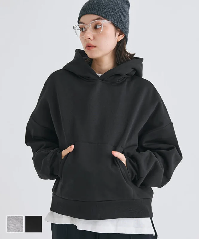 Limited Offer セール★1990円→1490円 裏起毛クロップドフーディ レディース メール便不可