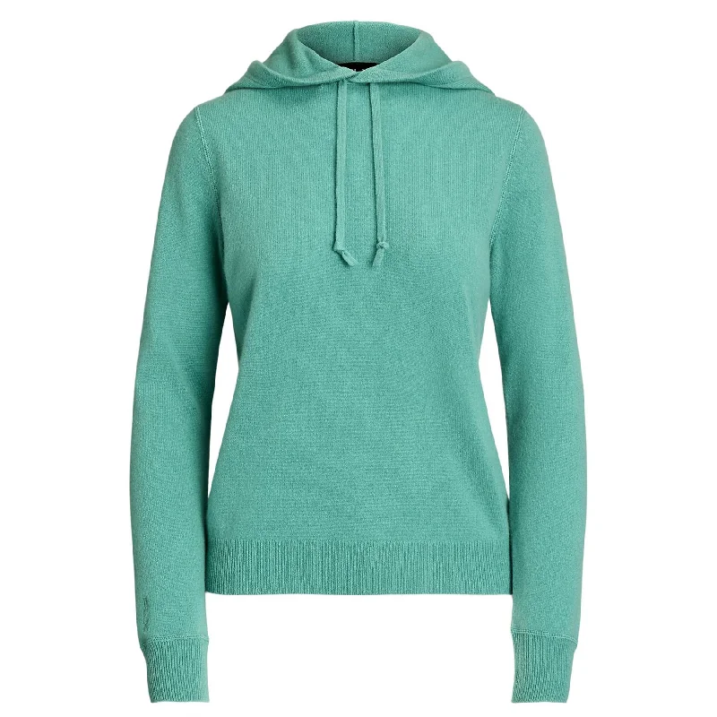 Price Rollback Womens RLX Cashmere Hoodie Haven Green - AW24