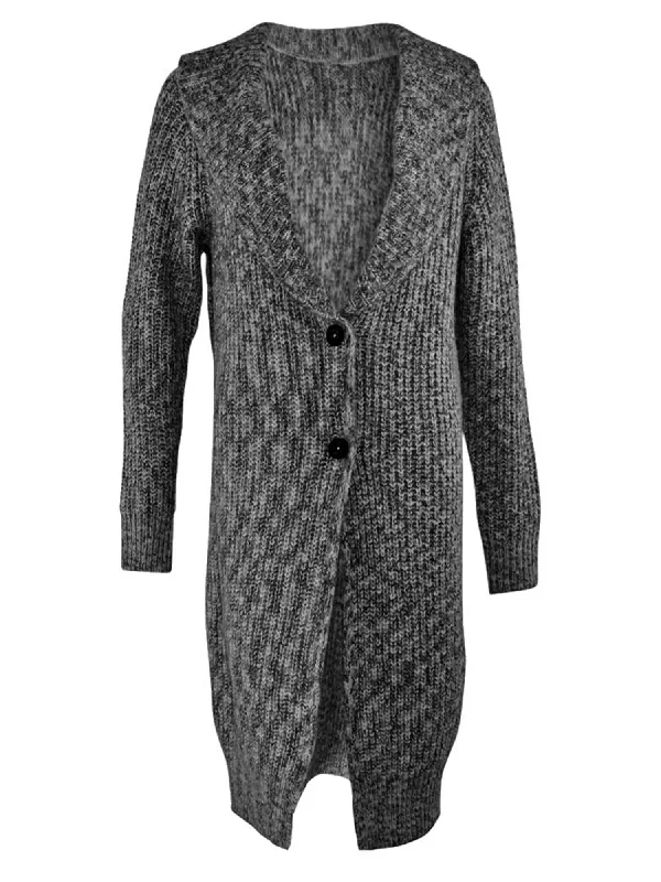 Shop Now Marled Knit Long Cardigan Sweater Coat