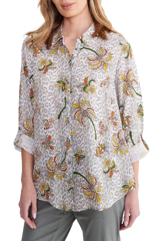 Limited Time Offer FLOWER LEOPARD SHIRT - YT24S4022