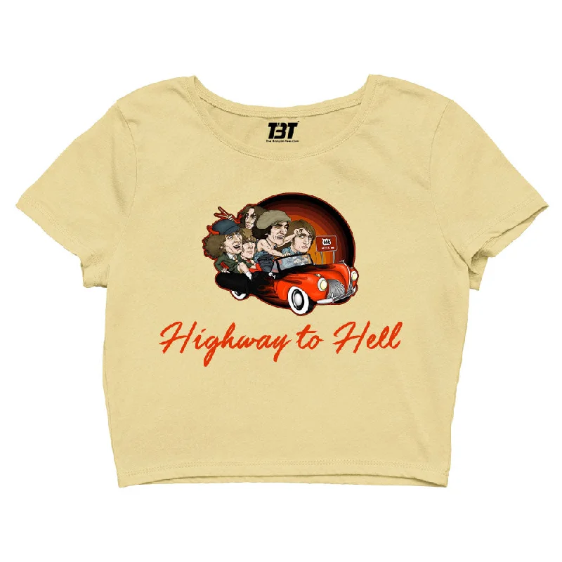 Bargain Bin AC/DC Crop Top - Highway To Hell