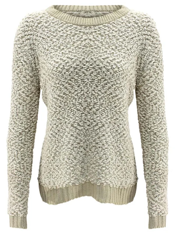 Take Advantage Winter White Knit Long Sleeve Sweater Size Medium
