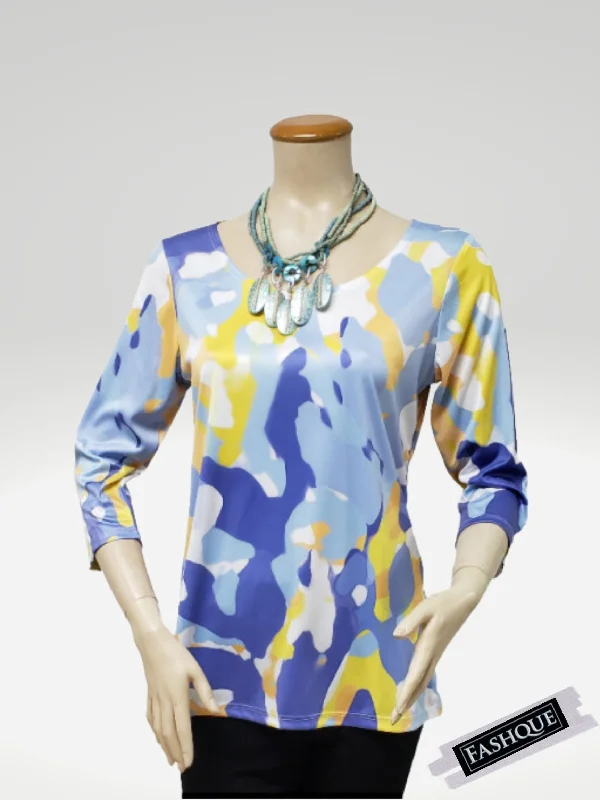 Big Discounts FASHQUE - TOP DIGITAL PRINT TUNIC - T1002-8003