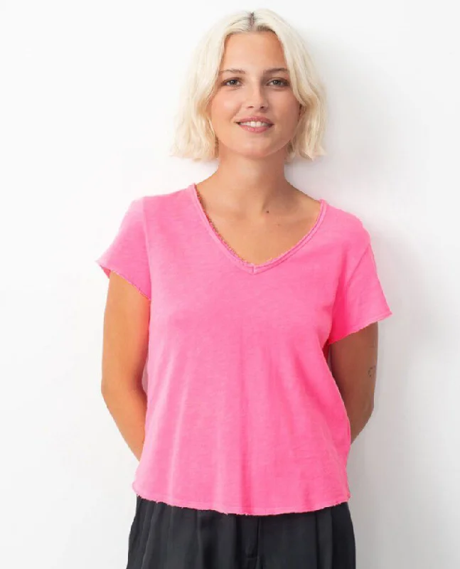 Weekend Savings Bonanza American Vintage Sonoma Short Sleeve Acid Pink T-Shirt