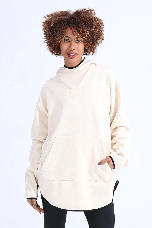 Act Fast Unsiex Arctic Wolf Fleece Hoodie