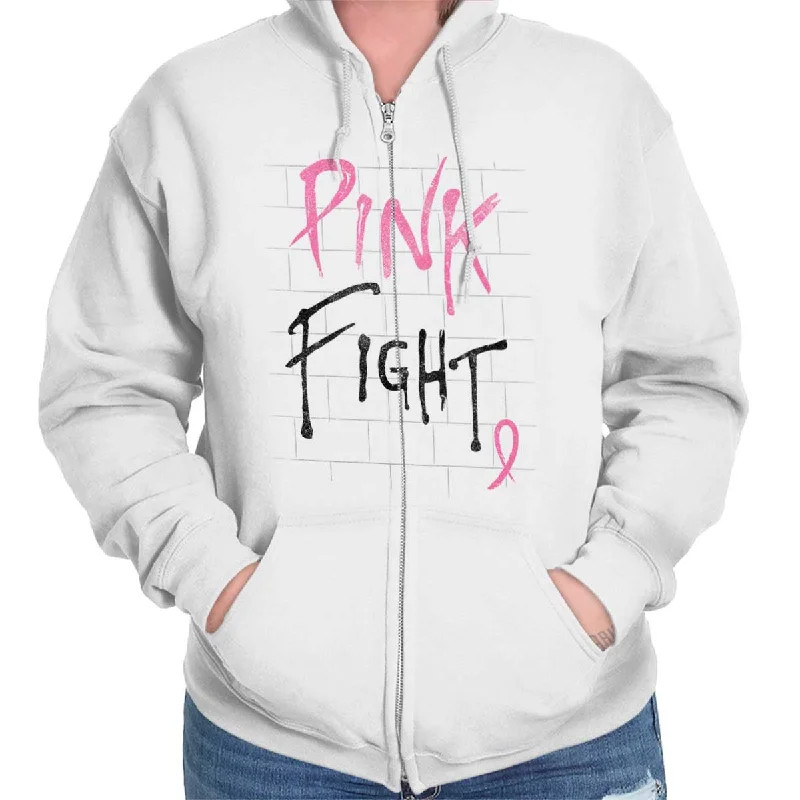 Year-End Sale BCA Pink Fight Zip Hoodie