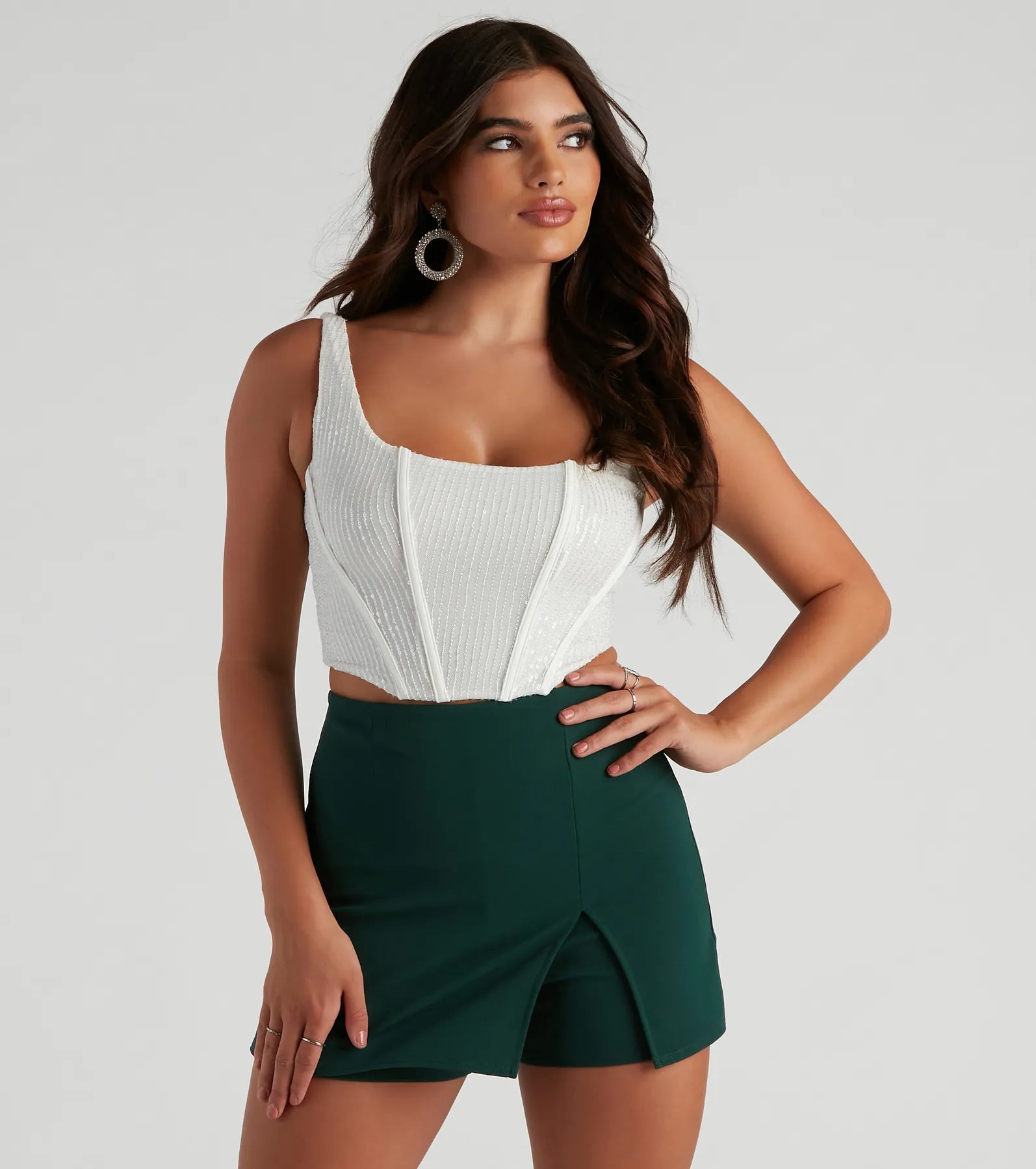 Weekend Deals That Sparkle Boost Your Glow Sequin Corset Top