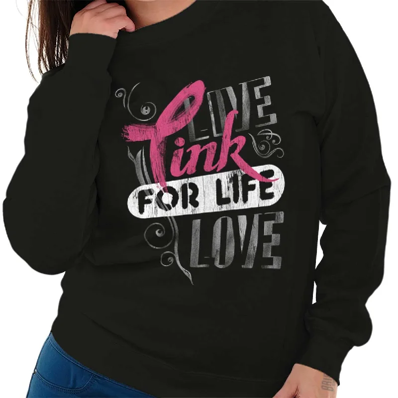 Value Pack Pink For Life Crewneck Sweatshirt