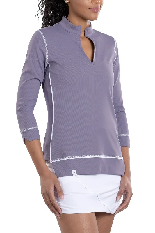 Savings Bonanza Haley 3/4 Sleeve Top in Secret - FINAL SALE