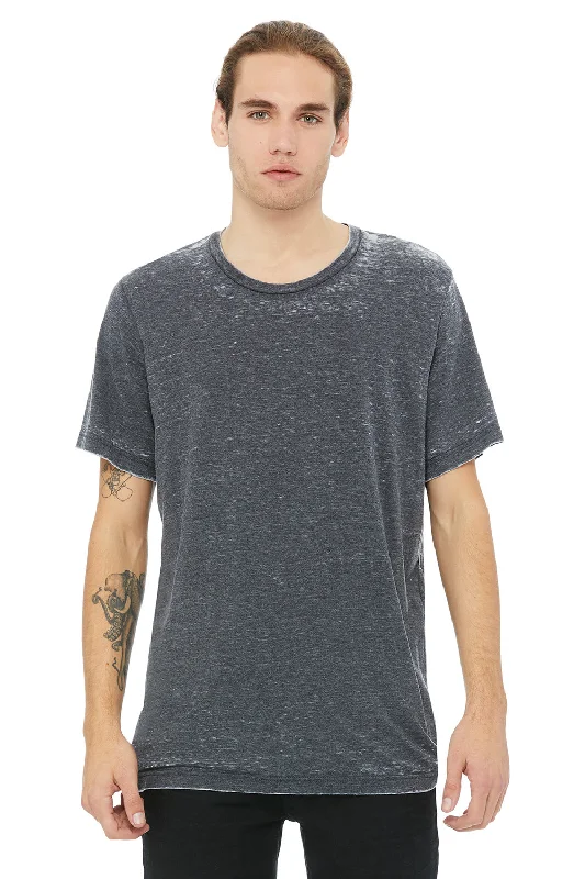 Lowest Prices Bella + Canvas Mens Short Sleeve Crewneck T-Shirt - Grey Acid Washed
