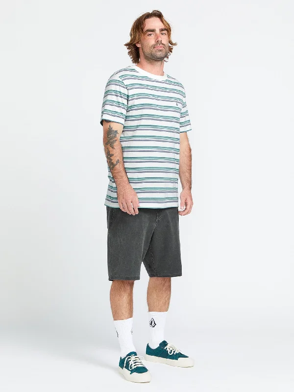 Unwind with Weekend Discounts Commixt Crew Short Sleeve Shirt - Off White
