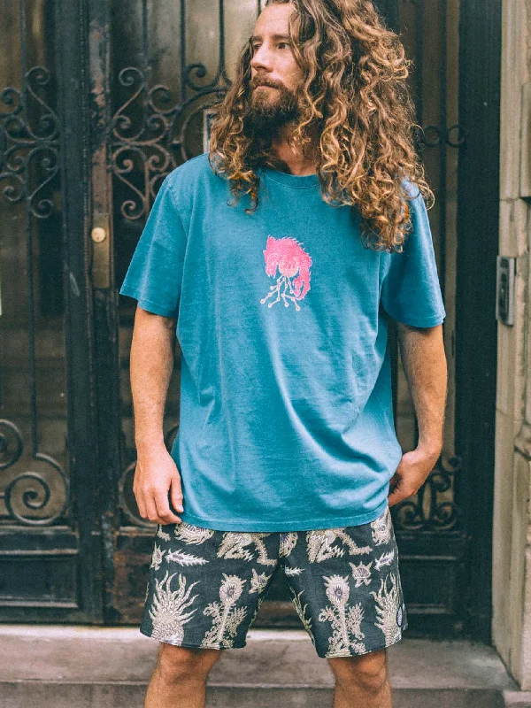 Top Pick Featured Artist Tetsunori Short Sleeve Tee - Tidal Blue