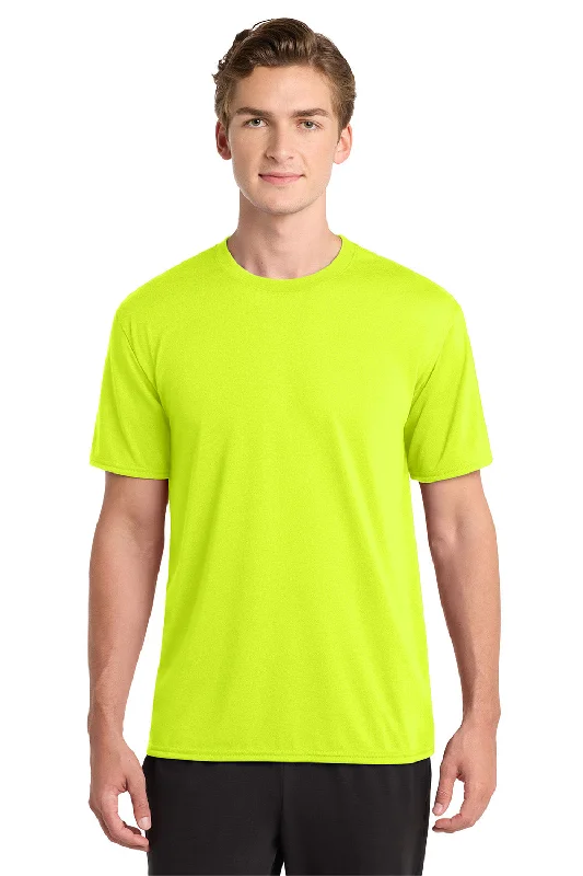 Bargain Blast Gildan Mens Performance Jersey Moisture Wicking Short Sleeve Crewneck T-Shirt - Safety Green
