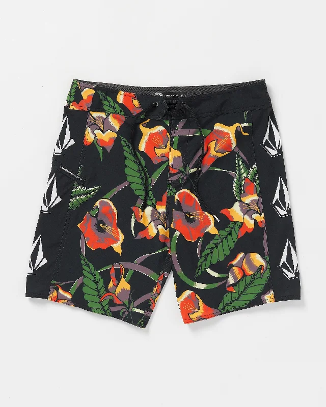 Early Access Iconic Floral Mod-Tech Trunks - Black