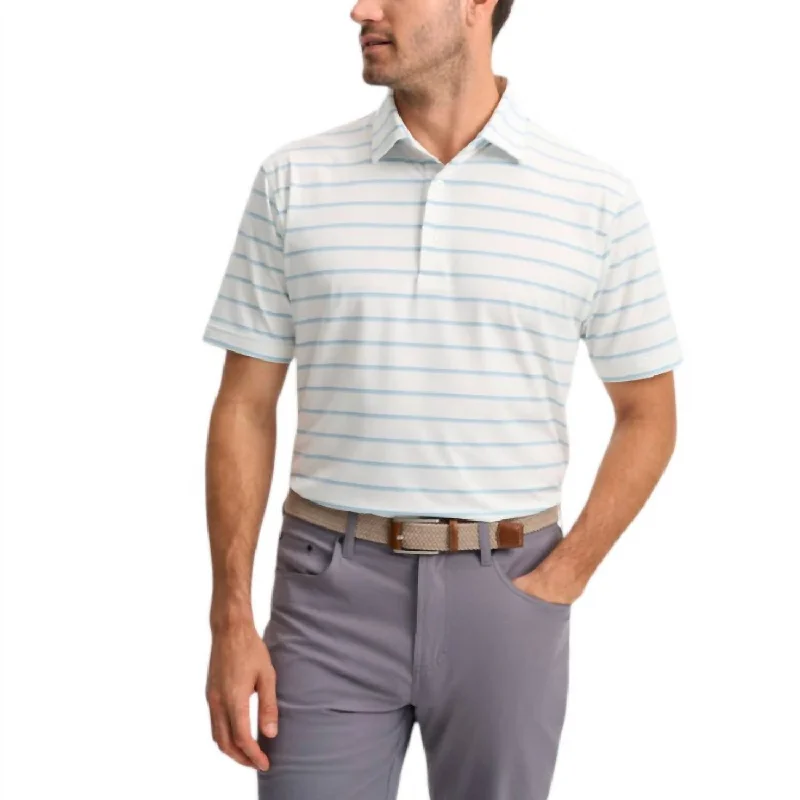 Now or Never Performance Polo In Aqua Marine