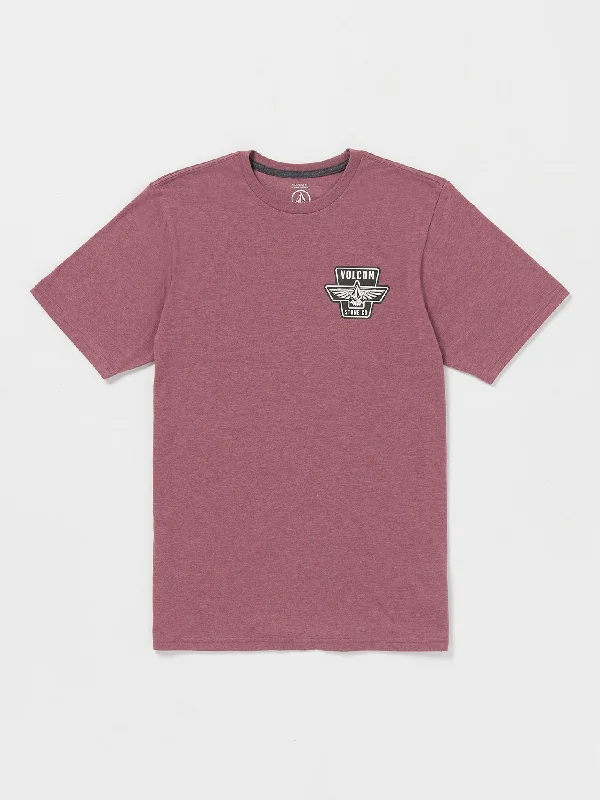 Weekend Shopping Extravaganza Wing It Short Sleeve Tee - Oxblood Heather