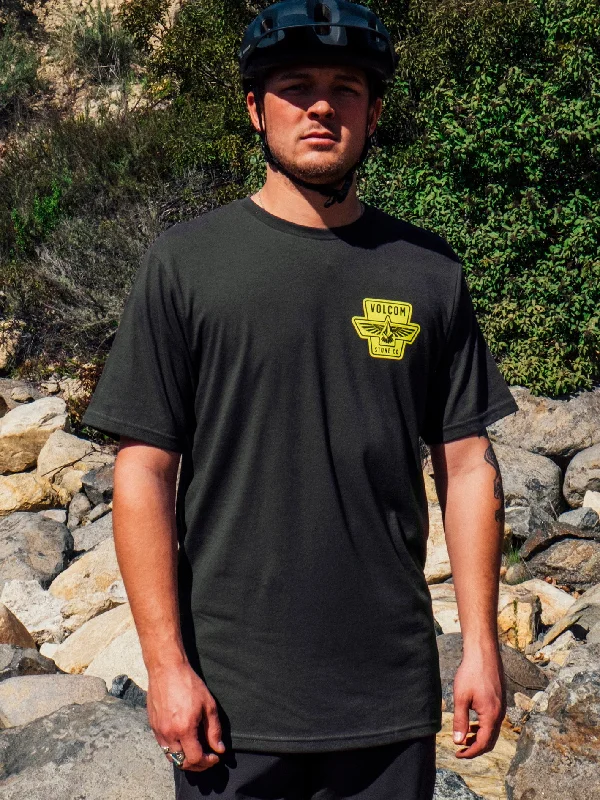 Final Offer Wing It Short Sleeve Tee - Washed Black Heather